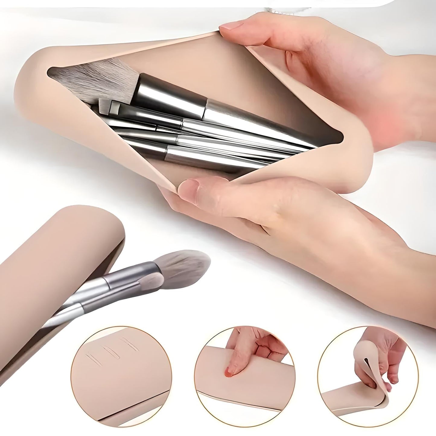3pc Makeup Brush Cases