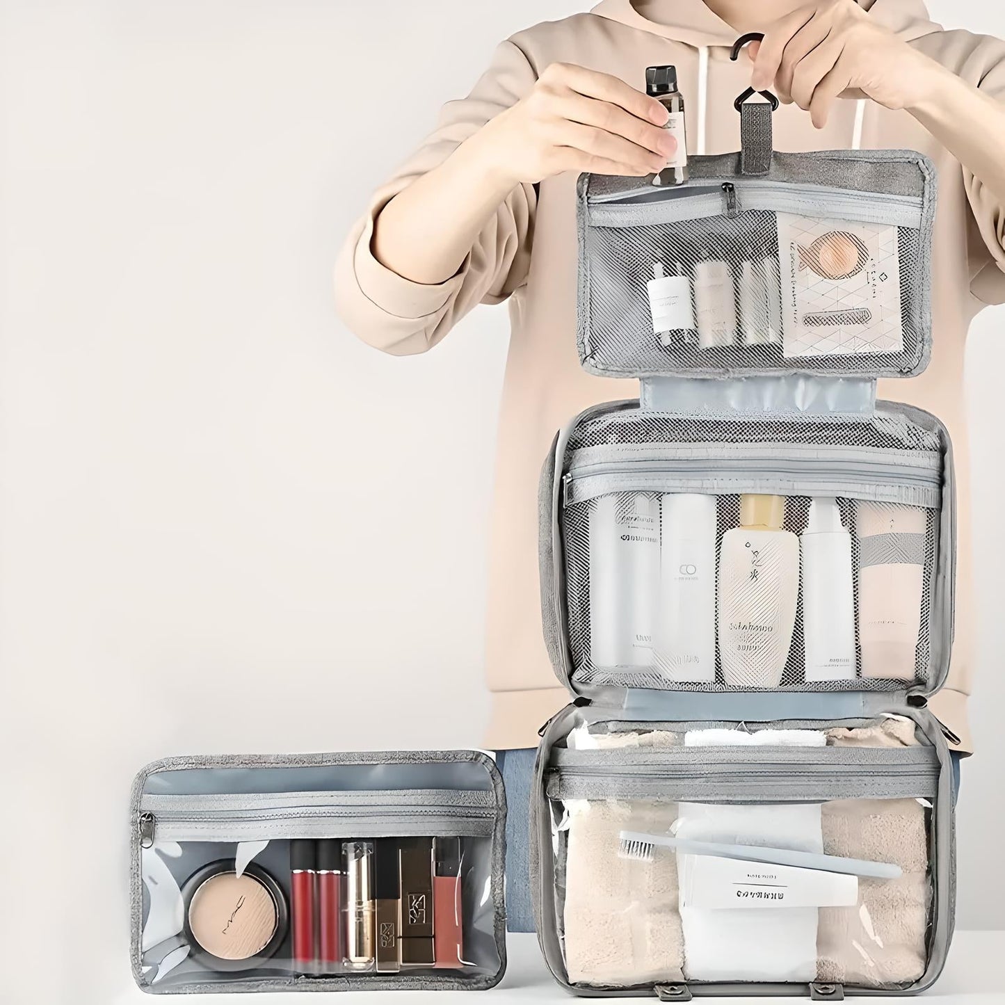 Multi-Compartment Toiletries Organiser
