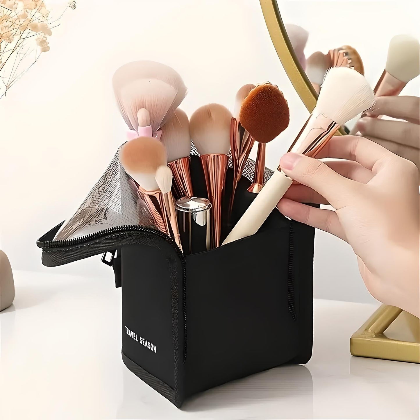 Zipper Cosmetic Bag