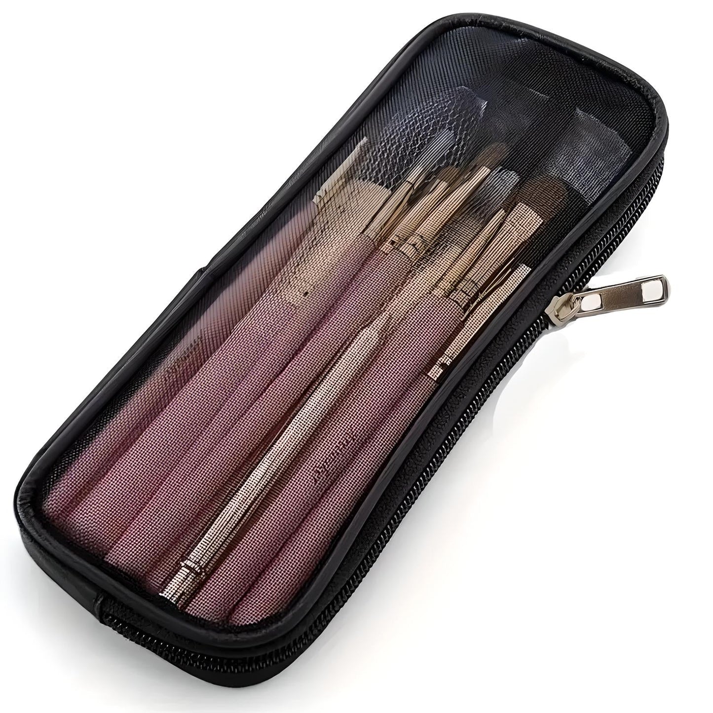 Mesh Makeup Brush Bag