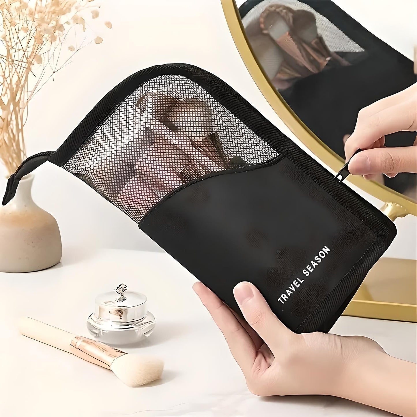 Zipper Cosmetic Bag