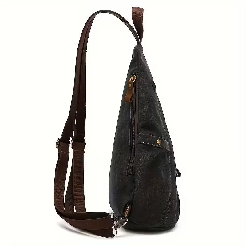 Canvas Sling Crossbody Bag