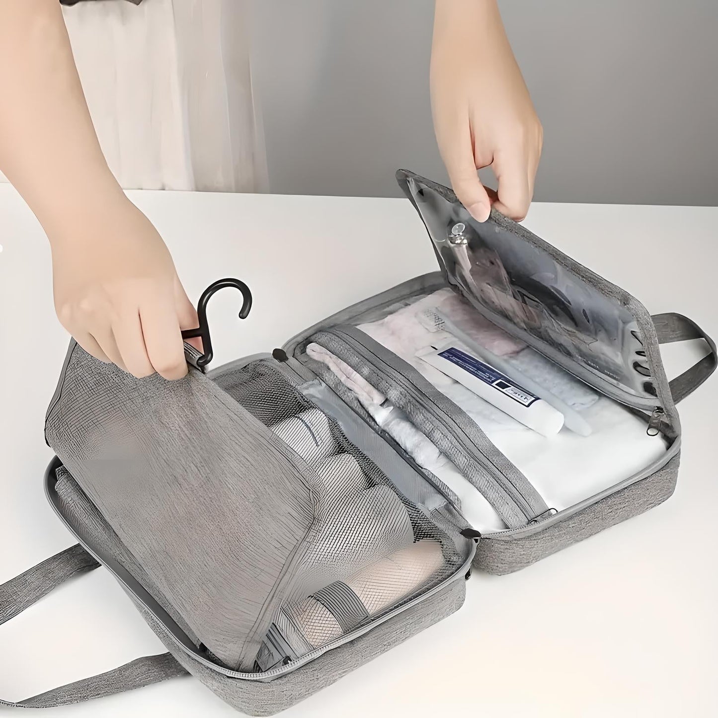 Multi-Compartment Toiletries Organiser