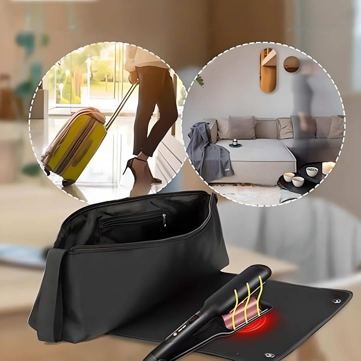 Heat-Proof Hair Accessory Bag