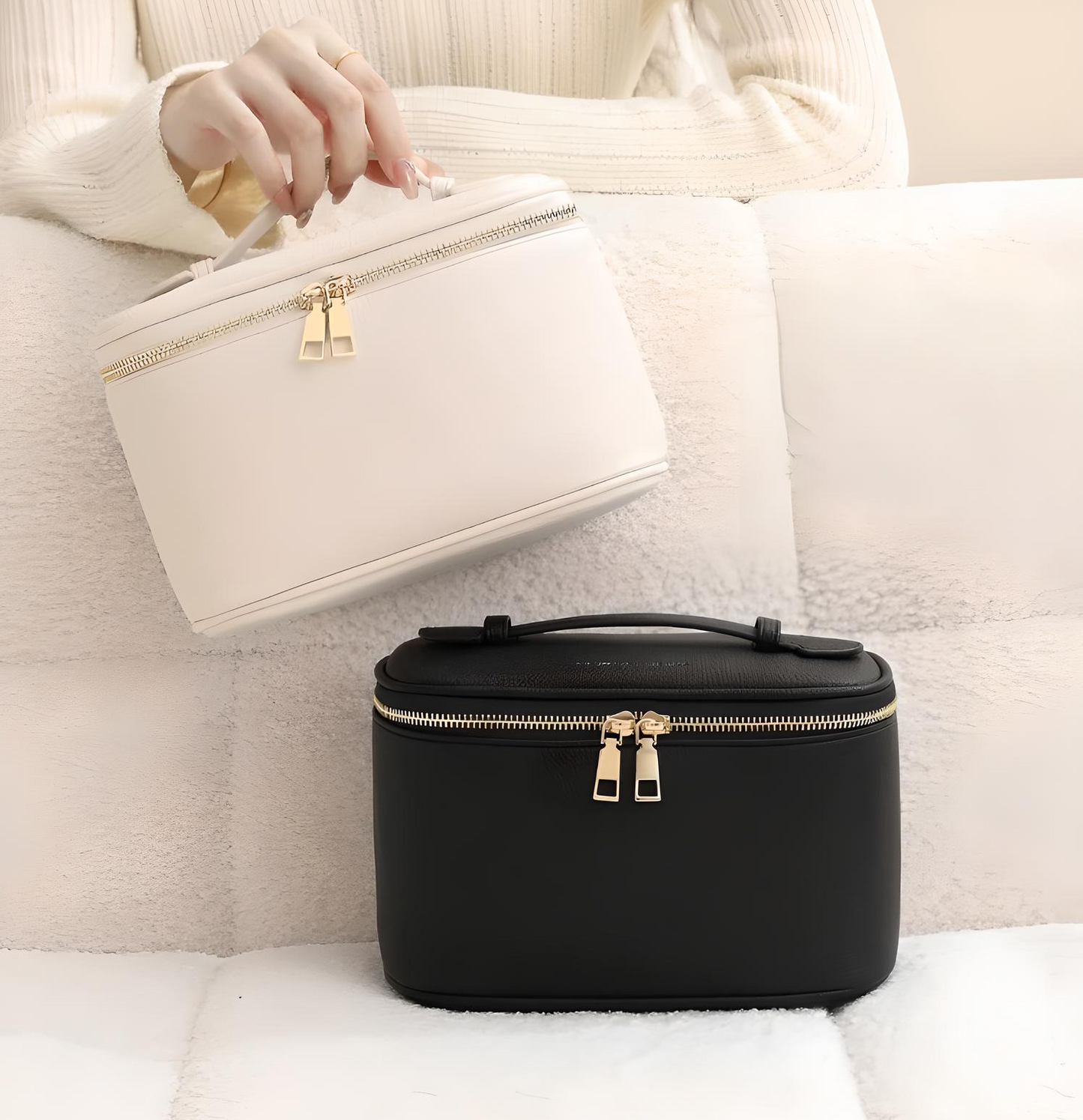 Leather Look Cosmetics Case