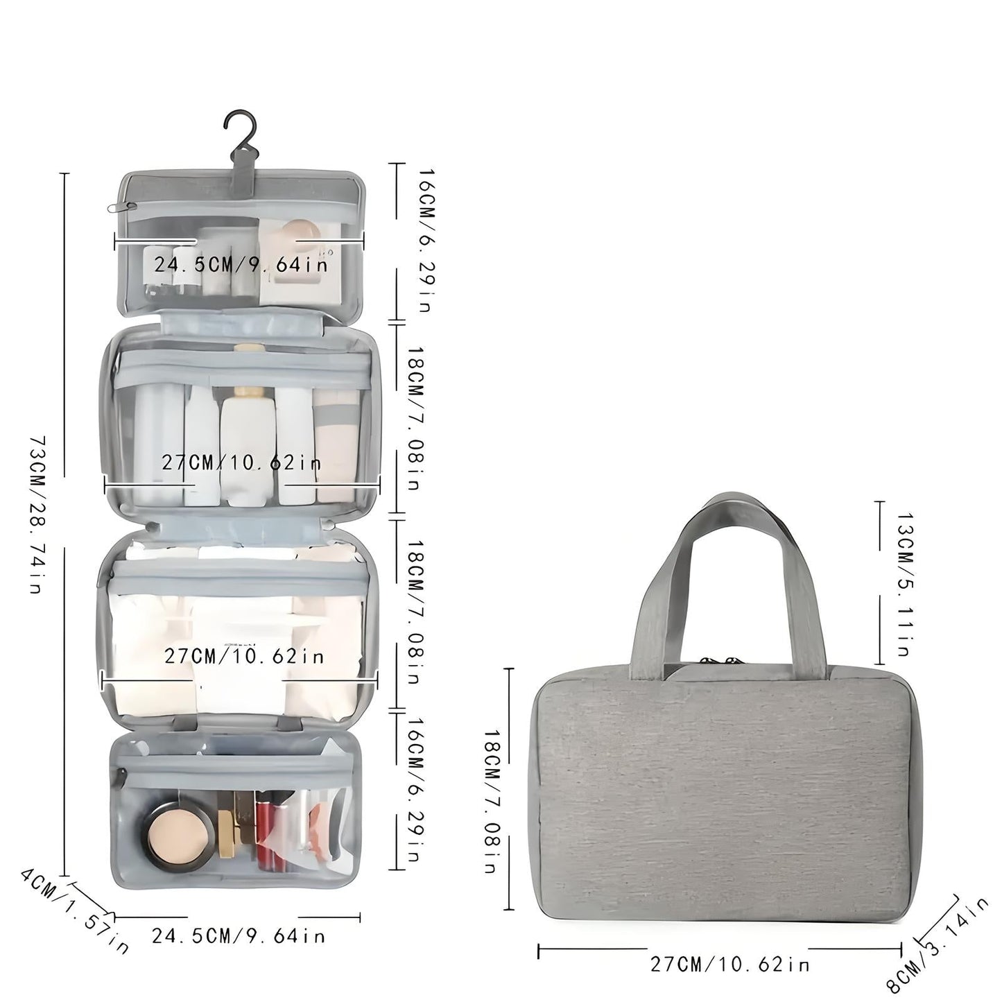 Multi-Compartment Toiletries Organiser