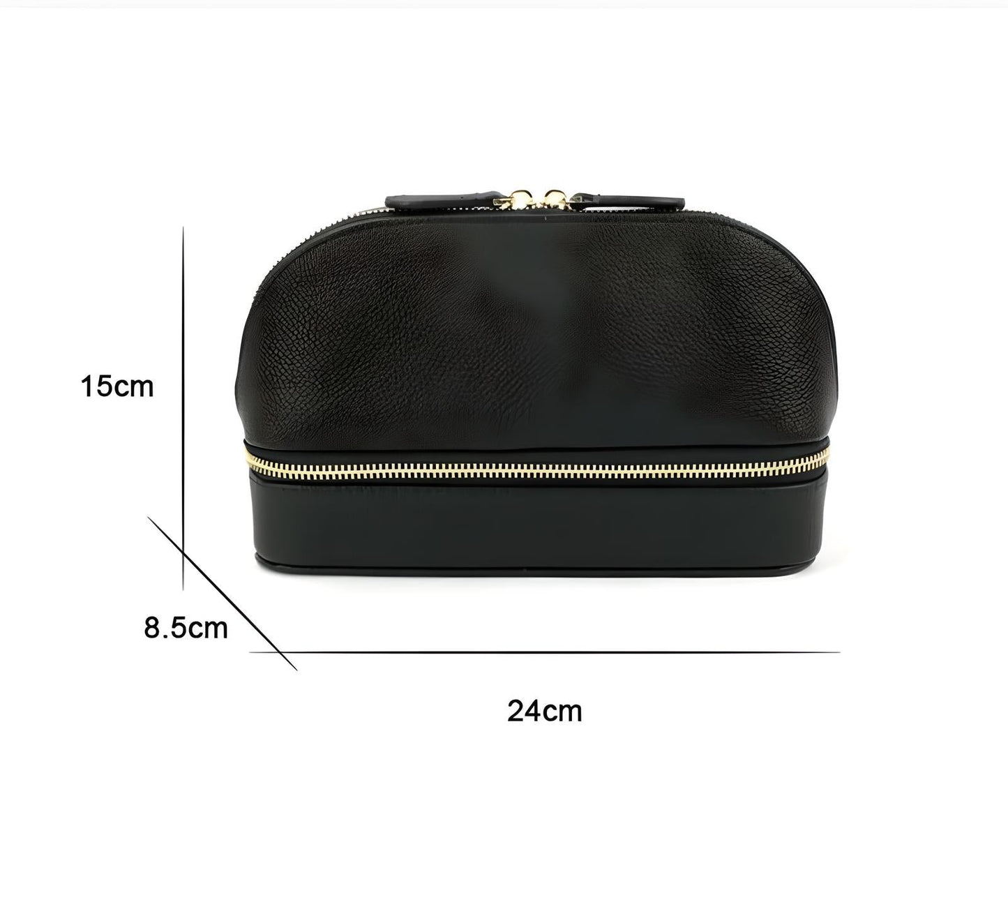 Leather Look Travel Shell Bag
