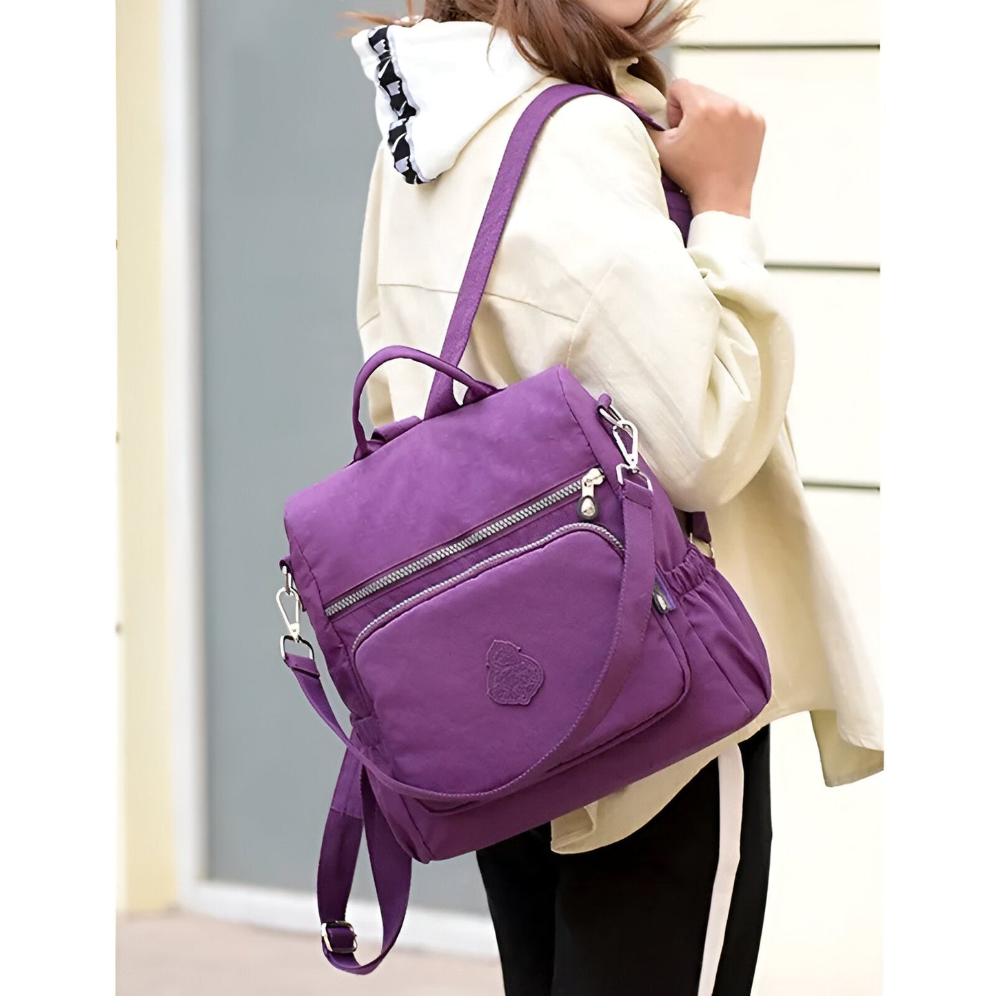 Versatile Anti-Theft Crossbody Backpack