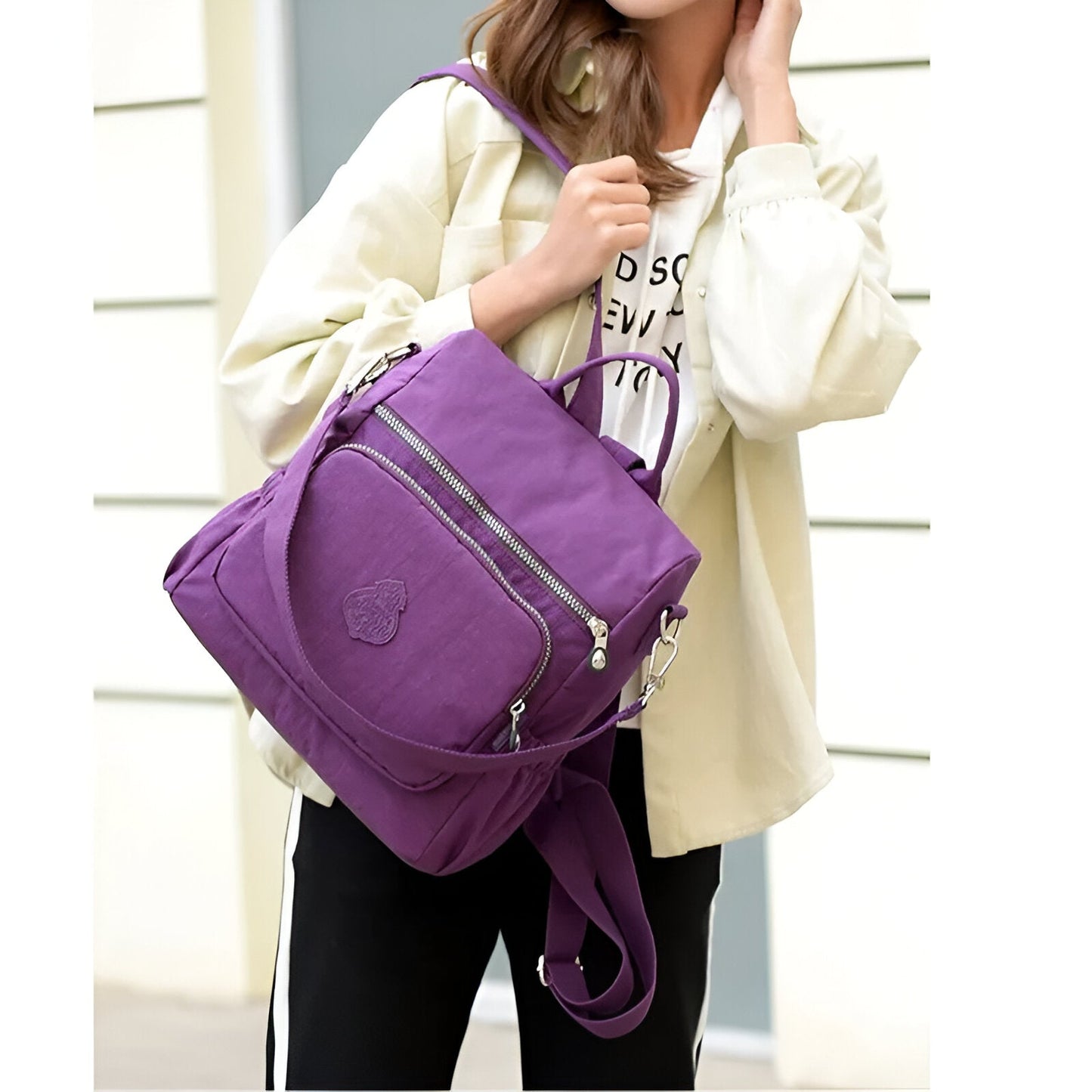 Versatile Anti-Theft Crossbody Backpack