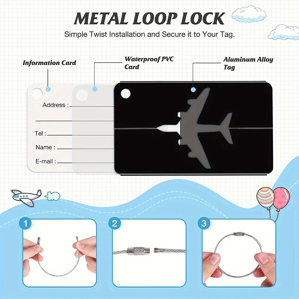 Aluminum Travel Luggage Tag
