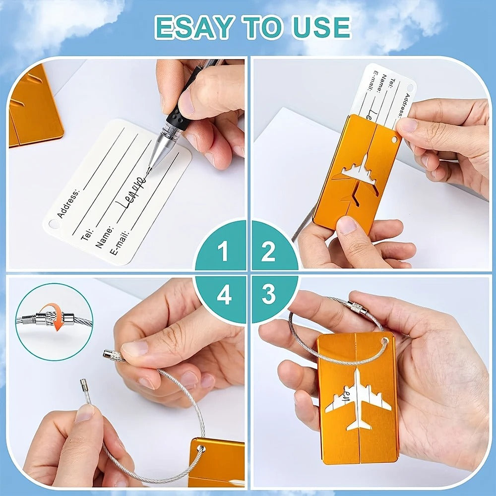 Aluminum Travel Luggage Tag