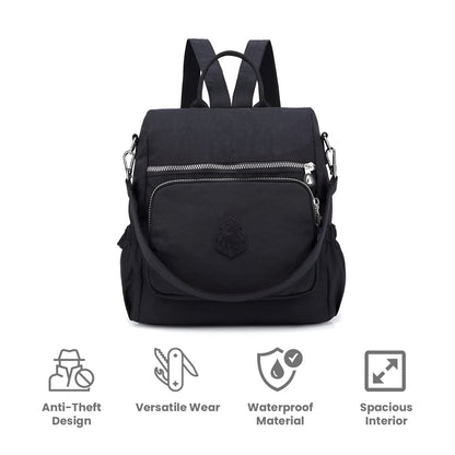Versatile Anti-Theft Crossbody Backpack