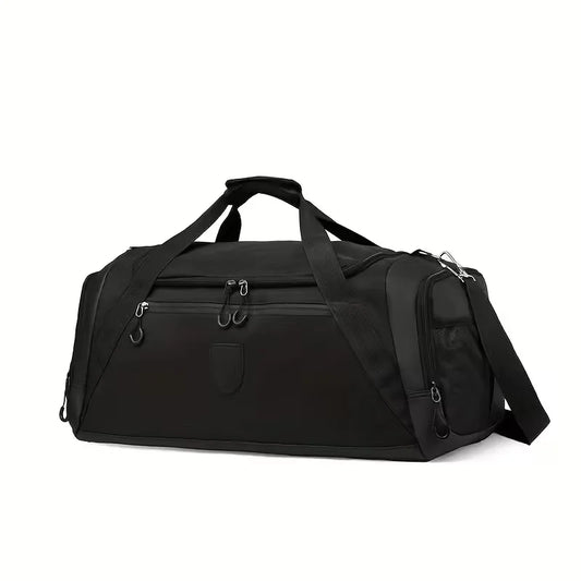 Duffel Bag with Side Pocket and Shoulder Strap
