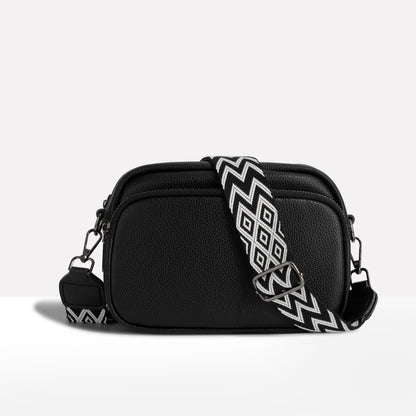 Chic Leather Look Crossbody Bag