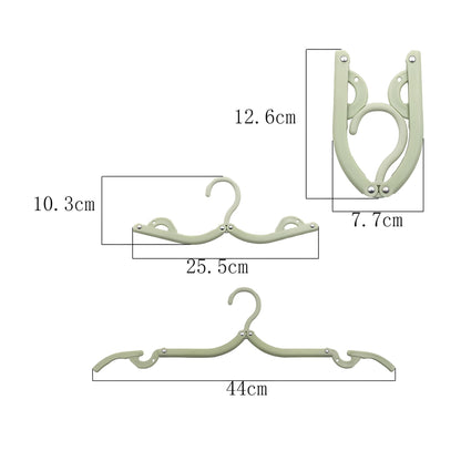 Foldable Travel Clothes Hangers 10pcs Set
