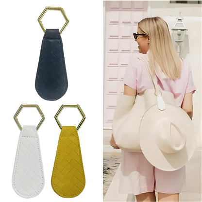 Leather Look Hat Clip
