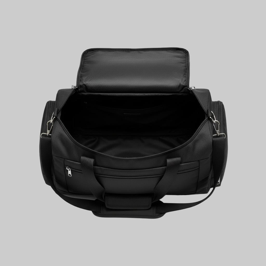 Duffel Bag with Side Pocket and Shoulder Strap