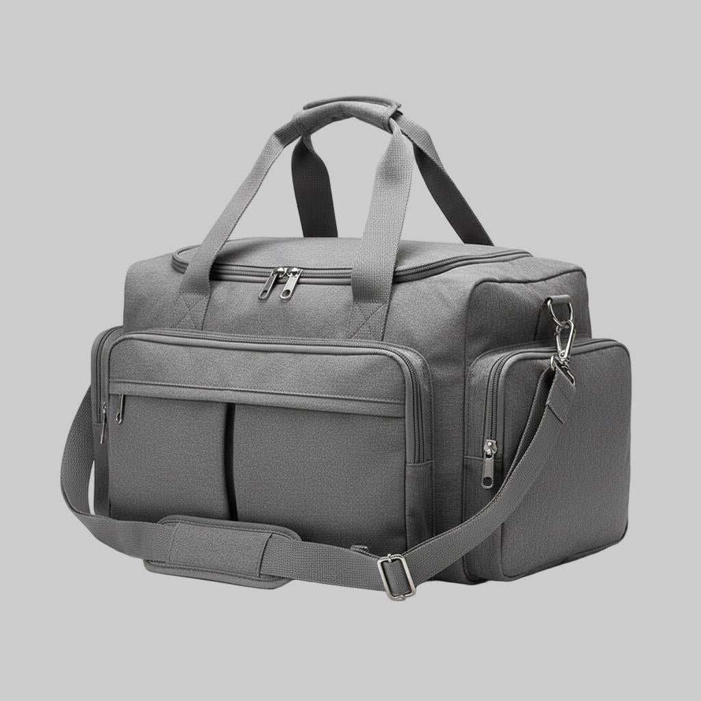 Multi-Pocket Canvas Travel Duffel Bag