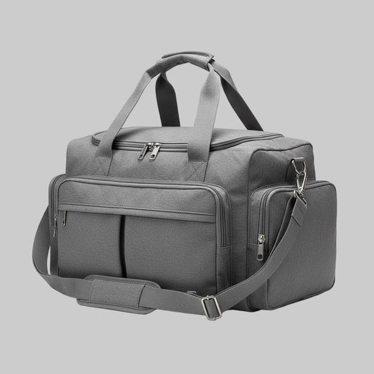 Multi-Pocket Canvas Travel Duffel Bag