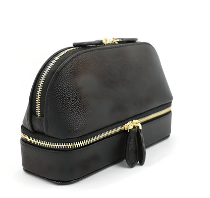 Leather Look Travel Shell Bag
