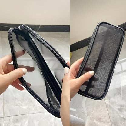 Mesh Makeup Brush Bag