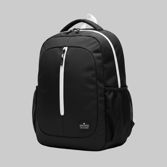 Backpack with Mesh Side Pockets and Front Zip