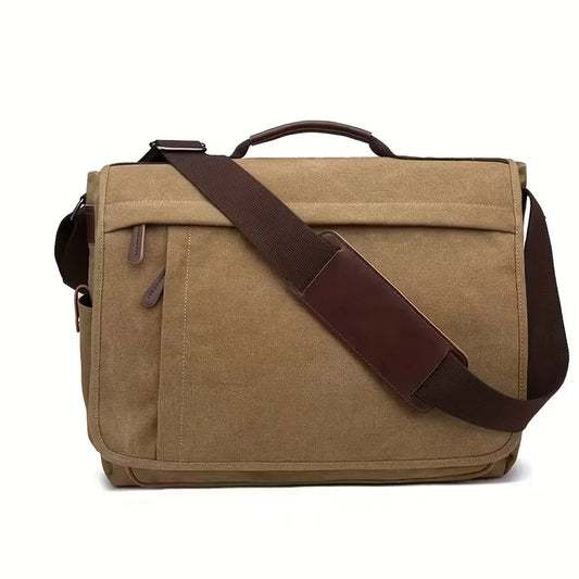 Canvas Crossbody Bag for Students and Work