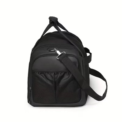 Duffel Bag with Side Pocket and Shoulder Strap