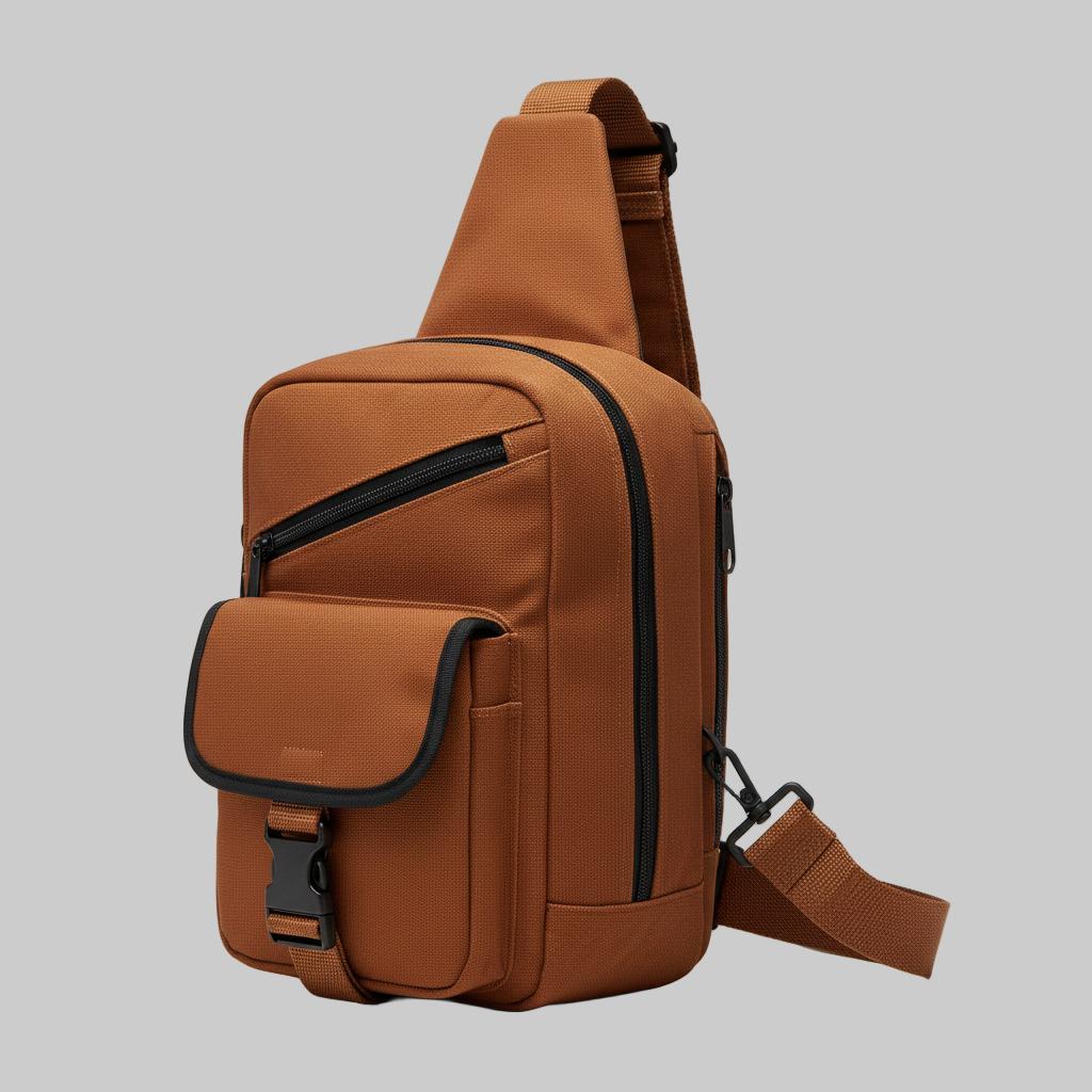 Sling Crossbody Bag with Front Pockets